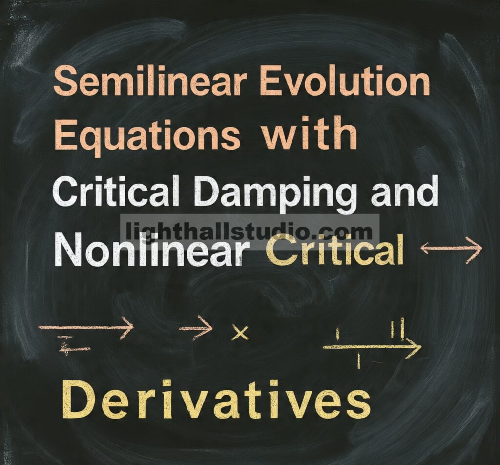 Keterangan tentang Semilinear kita -Persamaan Evolusi Dengan Redaman Kritis dan Nonlinier Kritis Tipe Derivatif
