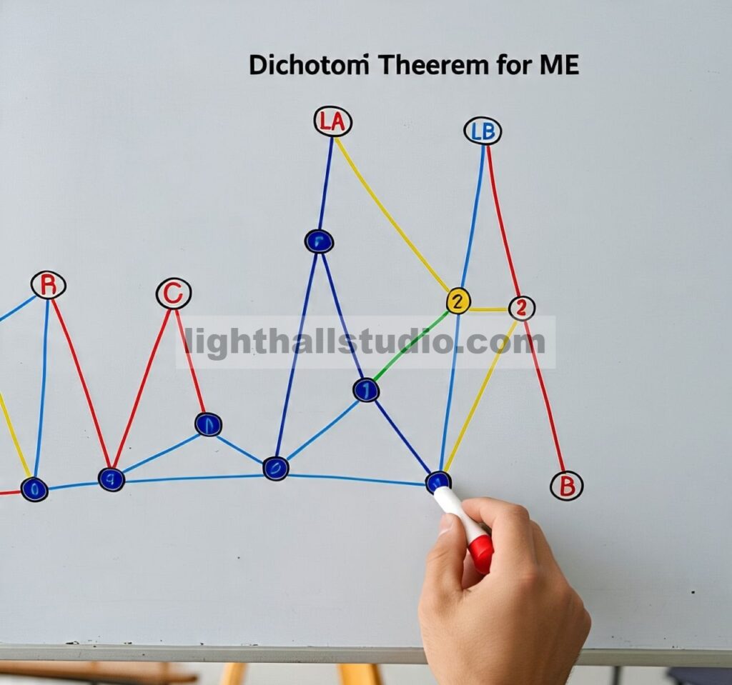 Teorema Dikotomi untuk Saya -Dapat dialihkan H -Pewarnaan pada M -Grafik Berwarna Tepi