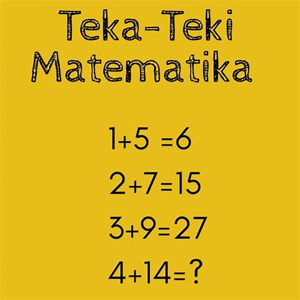 Teka‑teki Matematika